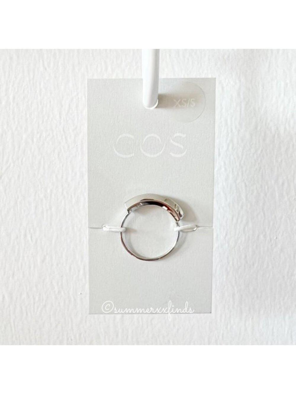 COS Hexagon Cut Metal Ring Size XS/S